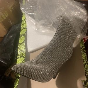 Cape Robin bling thigh high boots